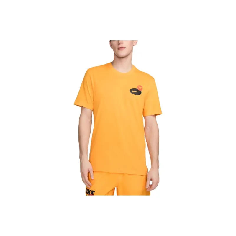 Nike Dri-Fit Fitness T-Shirt T-Shirt Men's Orange-0