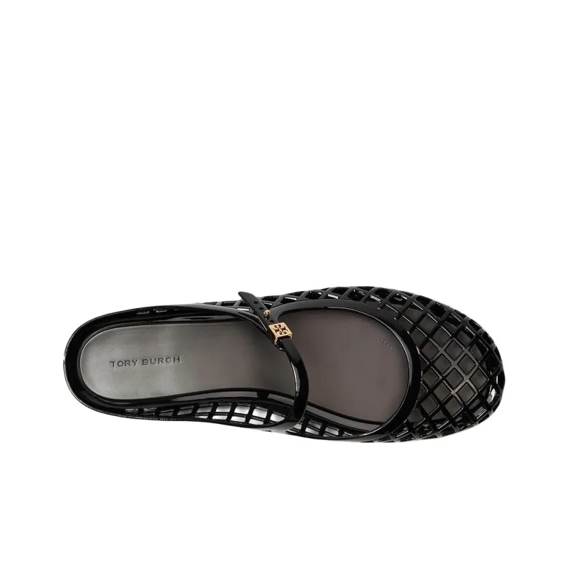 TORY BURCH Wrap toe Slippers Women's Black-5