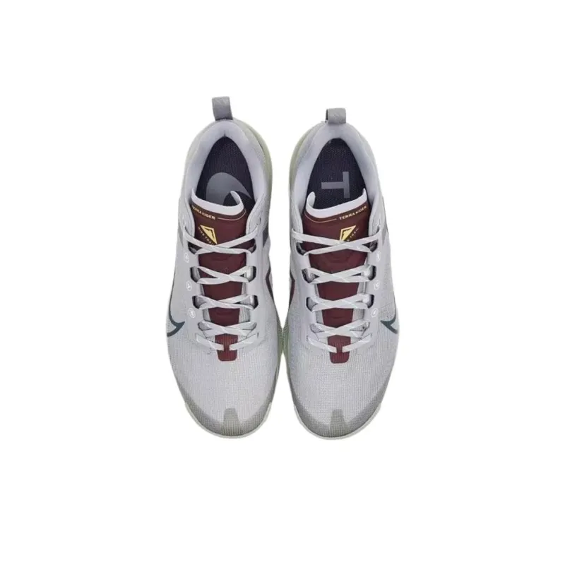 Nike Kiger 9 Anti Slip Wear Resistant Low Top Casual Running Shoes Men's Gray Blue-2