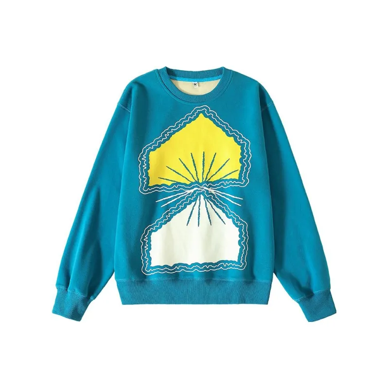 Crying Center Sweatshirts Unisex Lake Blue-0