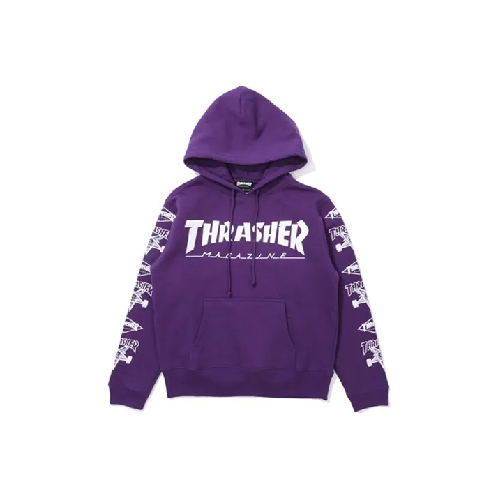 Thrasher Sweatshirt Japan Version Unisex Purple-0