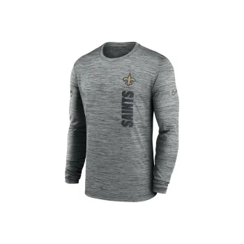 Nike New Orleans Saints Sideline Velocity Men's Nike Dri-FIT Nfl Long-Sleeve T-Shirt