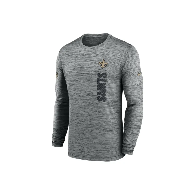 Nike New Orleans Saints Sideline Velocity Men's Nike Dri-FIT Nfl Long-Sleeve T-Shirt-0