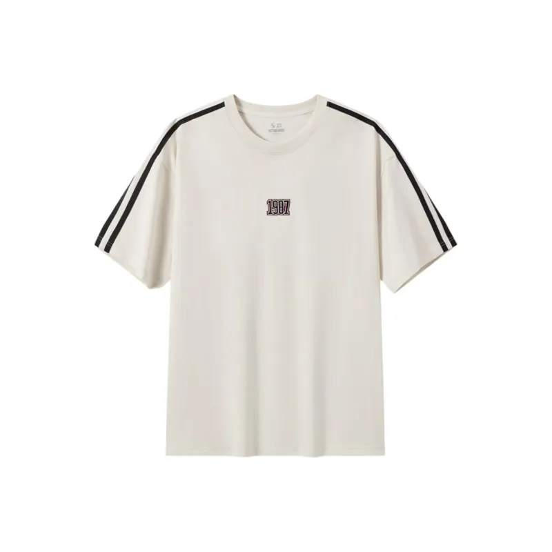 XTEP T Shirt Men's Cotton White-0