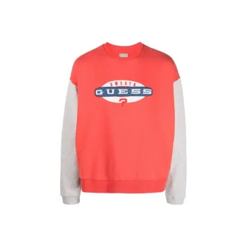 GUESS Logo-embroidered Crew-neck Sweatshirt