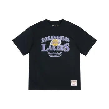 Mitchell & Ness SS24 Drop Shoulder Sleeve T Shirt Unisex Black