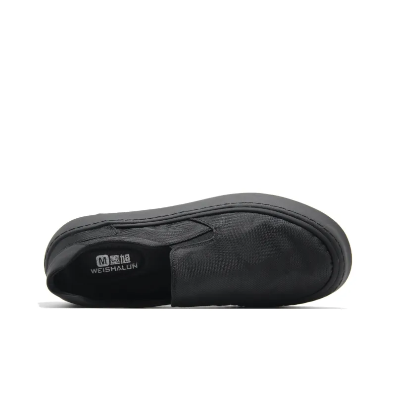 Mo Xu Men's Casual Shoes Men Low Top Black-3