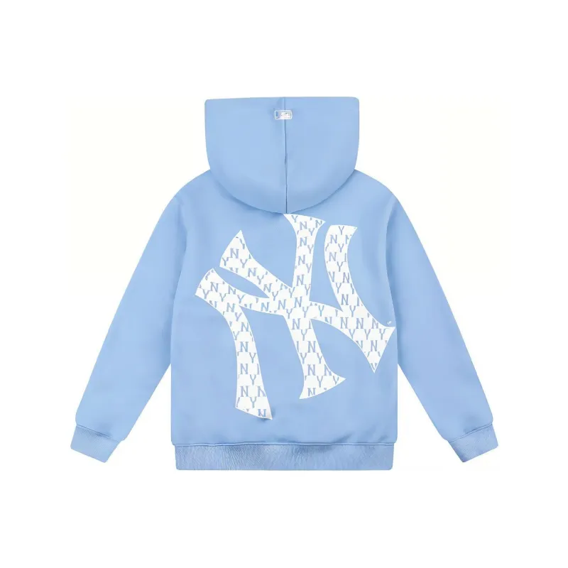 MLB Old Flower Sweatshirts Unisex Blue-0