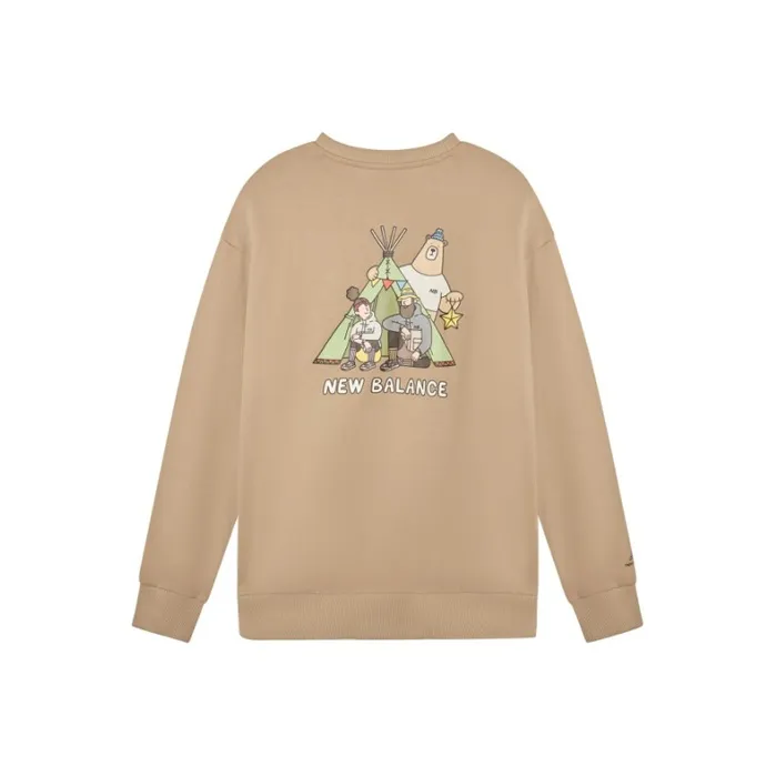 New Balance Sweatshirts Unisex Brown-0