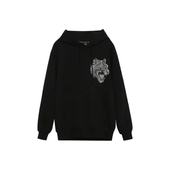 TCH Sweatshirts Unisex Black With Silver Logo