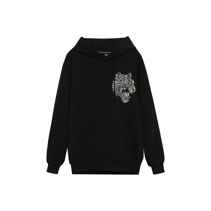 TCH Sweatshirts Unisex Black With Silver Logo-0