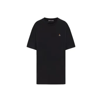 Vivienne Westwood Logo Embroidered Crewneck T Shirt