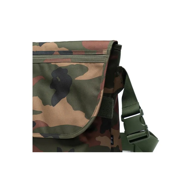 Herschel Polyester Messenger Bag Shoulder Bag Crossbody Bag Medium Size Unisex Forest Green Camouflage-4