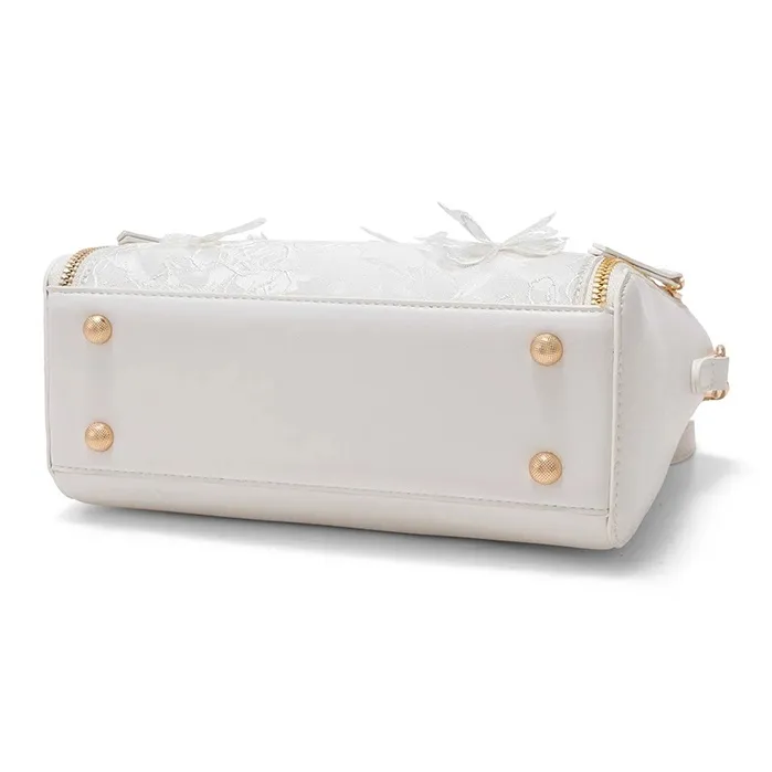 CLEVER& KETCH PU Handbag Women's White/Pink-4