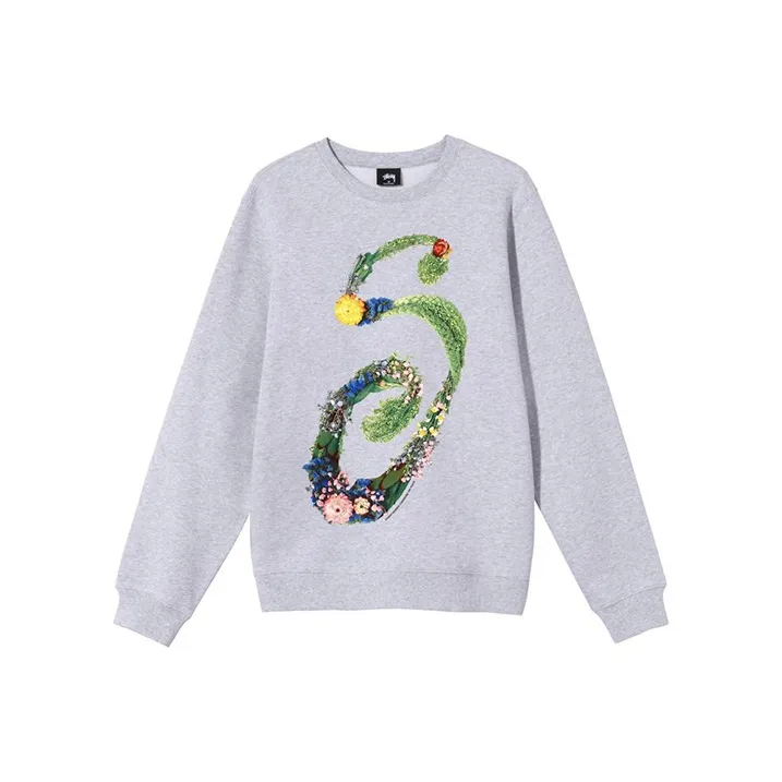 Stussy Floral S Crew-0