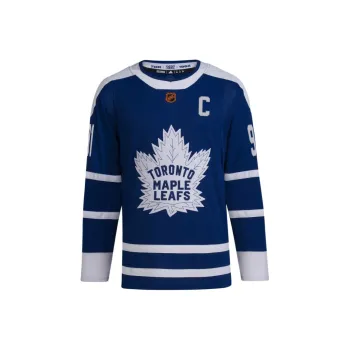 Adidas LEAFS TAVARES AUTHENTIC REVERSE RETRO WORDMARK JERSEY T-Shirt Men's Royal Blue