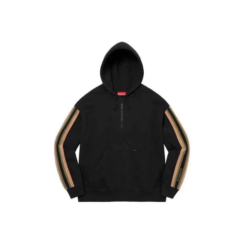 Supreme Half Zip Hooded Sweatshirt-0