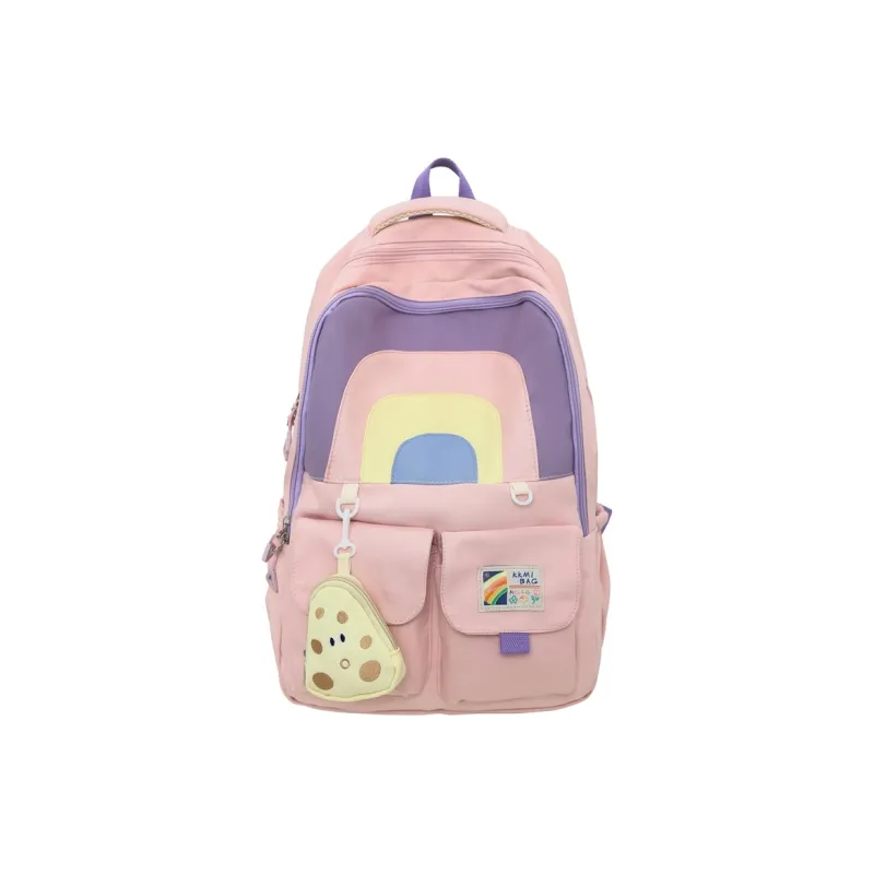 H YXIANG Nylon Backpack Women's Multicolor-4