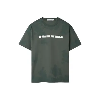 HLA T Shirt Men's Medium Green Pattern 62