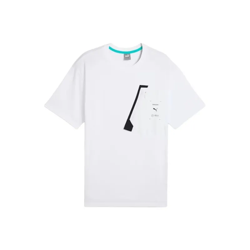 PUMA x Mercedes-AMG Petronas F1® Team X RAEBURN NJR Evostripe SS24 T-Shirt Men's White-0