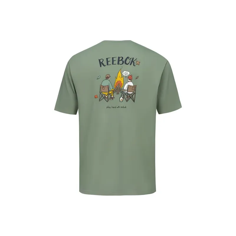 Reebok T Shirt Unisex Light Army Green-0