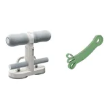 Sit-Up Machine with Resistance Bands, Green 35 Lbs