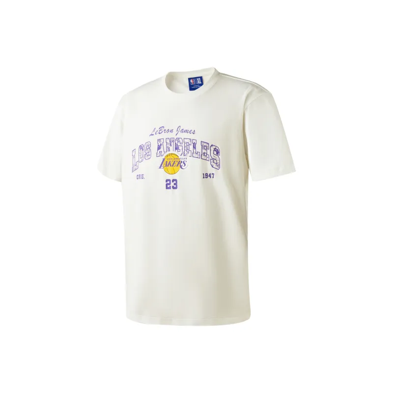 NBA Player Number Series T Shirts Unisex White-0