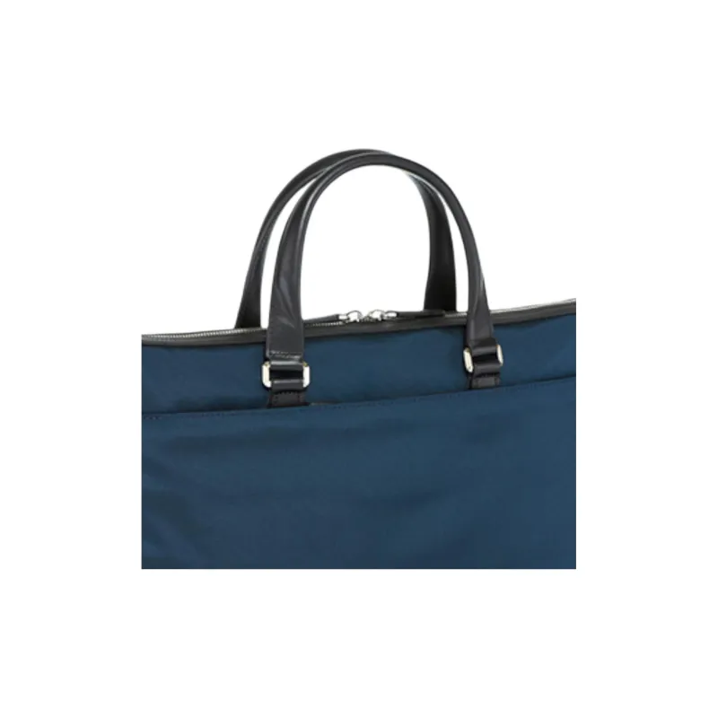 TUMI Nylon One Shoulder Crossbody Laptop Bag Portable Briefcase Medium Size Men's Marine Blue-4