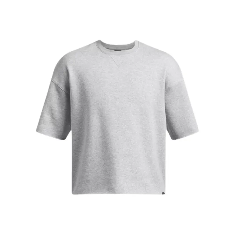 Under Armour Icon FW24 T Shirt Men's Modern Gray Light Heather Flower-0