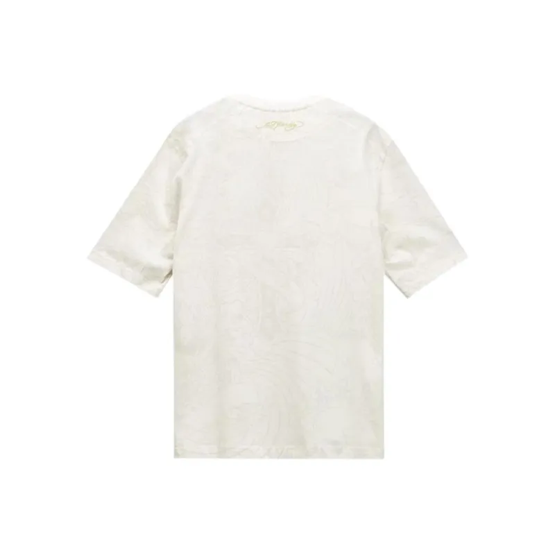 Ed Hardy SS25 T Shirt Men's Ivory White-1