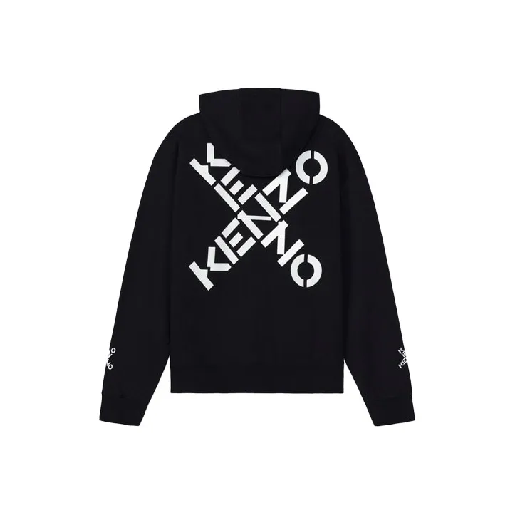KENZO Letter Logo Sweatshirts Men Black-0