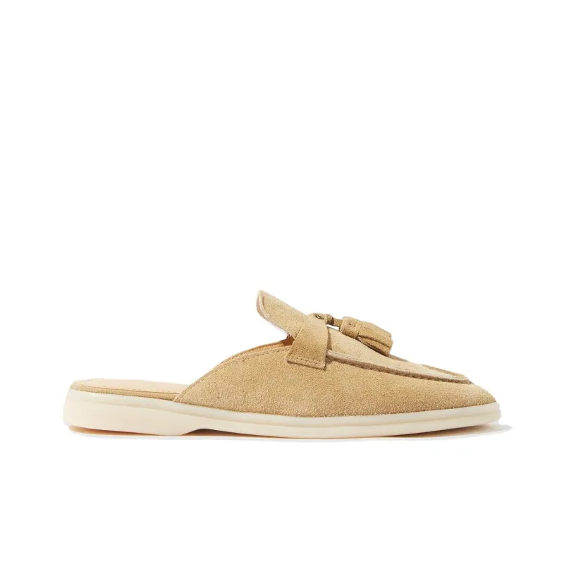 SCAROSSO Tassel/detail Suede Mules Women's-1