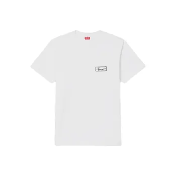 KENZO Logo Embroidered Crewneck T Shirt