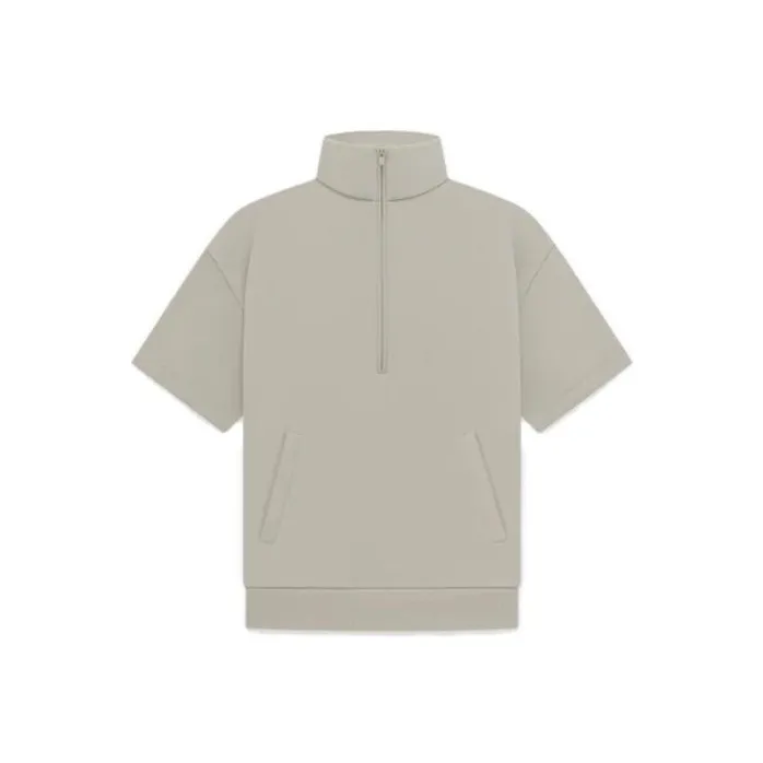 Fear Of God Essentials Halfzip 3/4 Sleeve Shirt-0