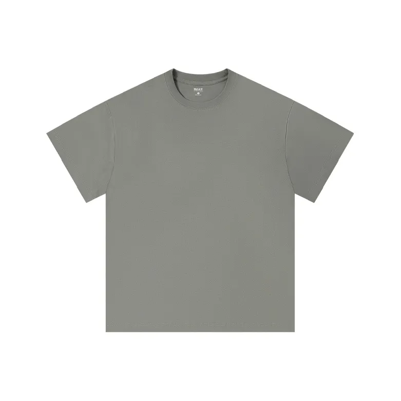 MIANDEMEIXUE Loose Fit Casual Inner Short Sleeved T Shirt Unisex Solid Color-32