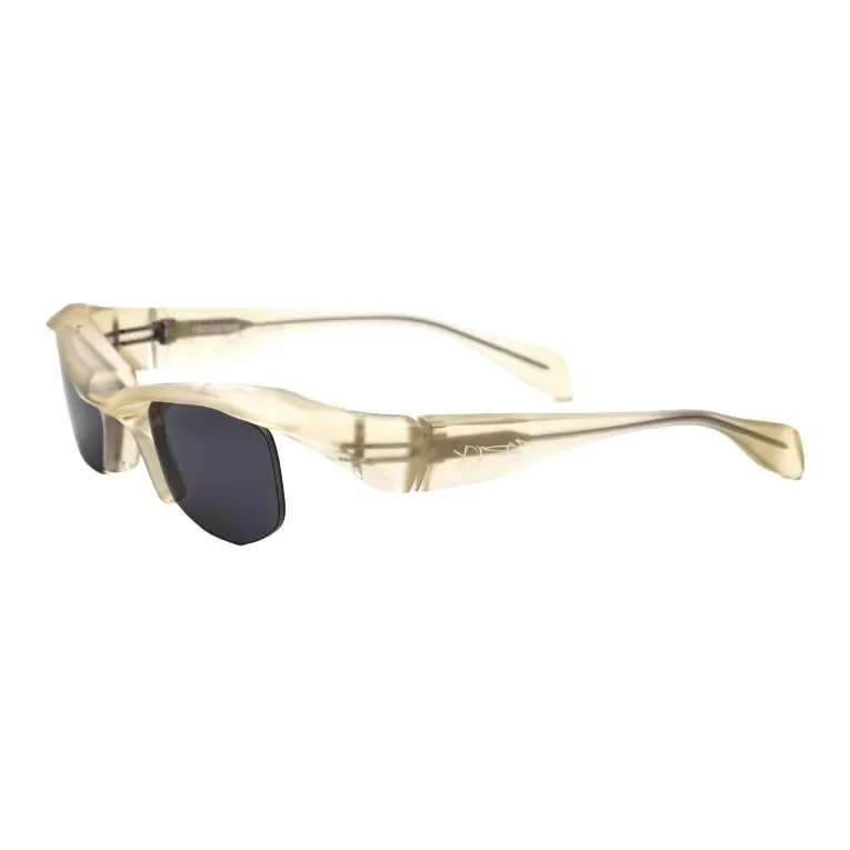 GR10K Cellulose Acetate Irregular Shape Sunglasses Unisex Yellow-0