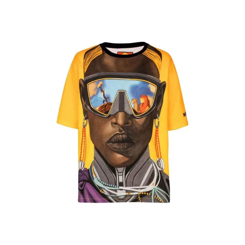 BALMAIN X Disney Graphic Printed Crewneck T-Shirt-0