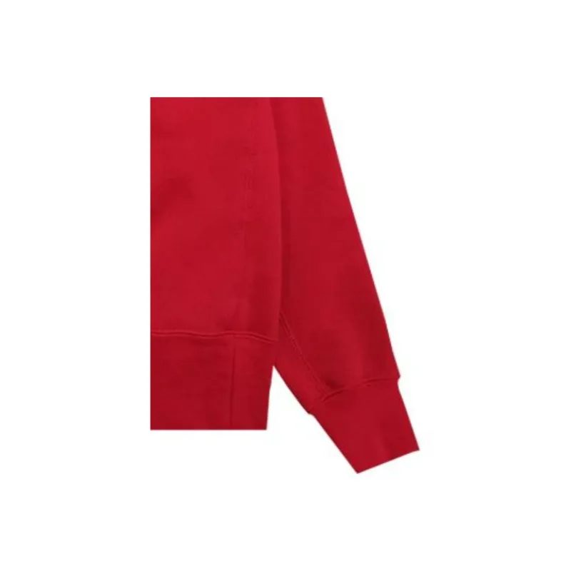 Jordan Solid Color Embroidered Sweatshirt Men's Red-3