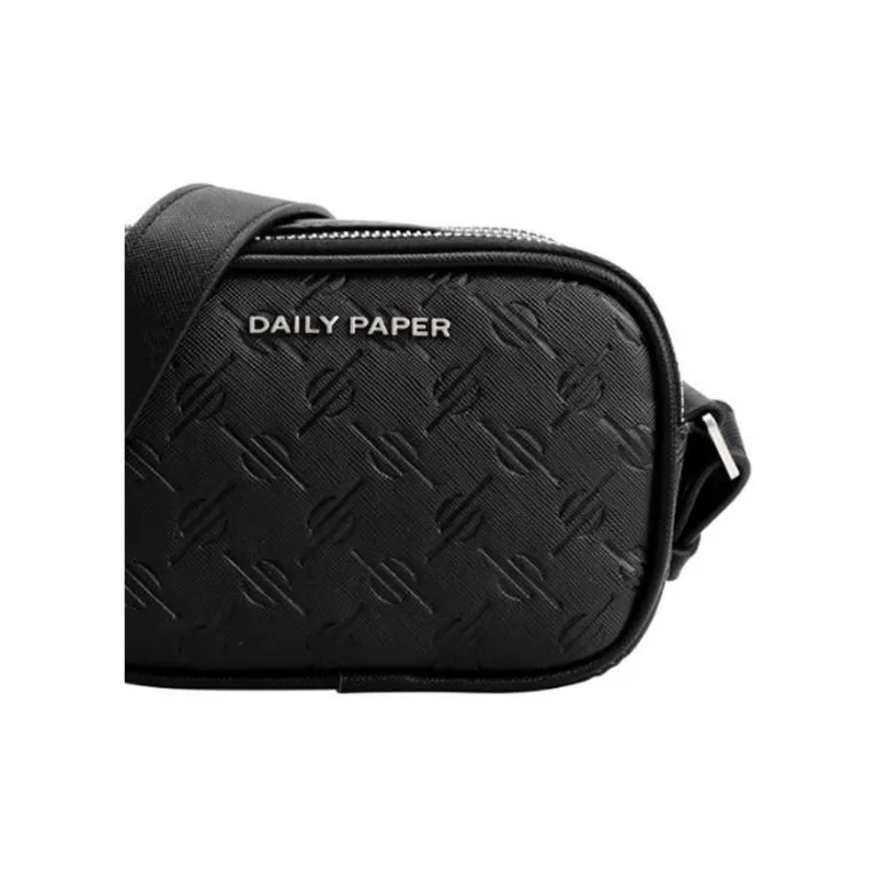 Daily Paper PU Shoulder Bag Crossbody Bag Men's Black-3