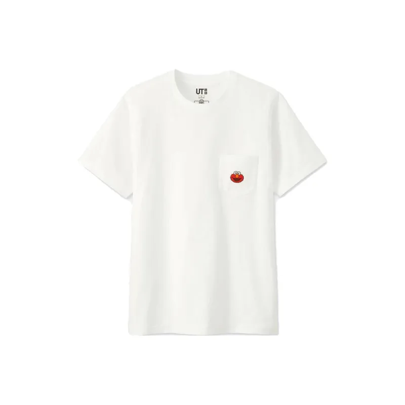 KAWS X Uniqlo X Sesame Street Elmo Pocket Tee-0