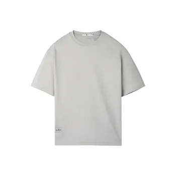 HLA T Shirt Men's Light Gray Splicing X3