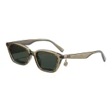 Olive Green Frame with Polarized Green Lens and Rose Gold Coating[224305-C2]