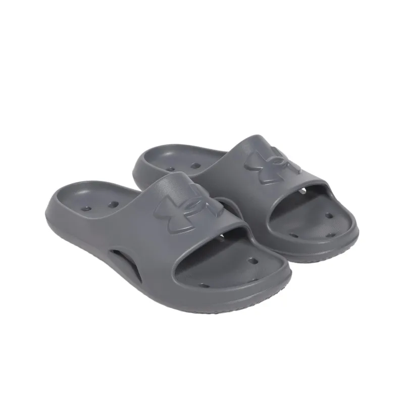Under Armour Locker 5 Quiet, Odor Resistant, Abrasion Resistant Slide Slippers Men's Dark Gray-2