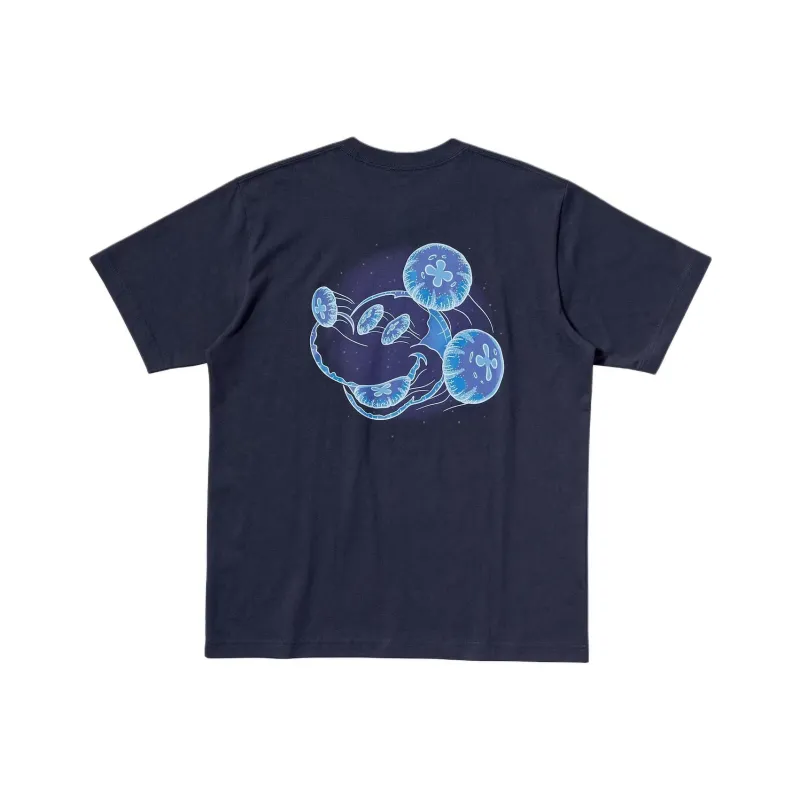 Disney X UNIQLO Disney Co brand T Shirts Unisex Navy-0