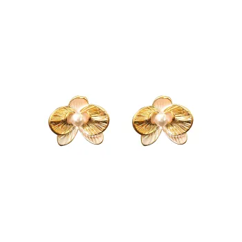 Vegetarian S925 Silver Stud Earrings Women's