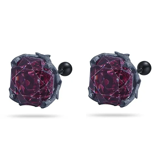 GUDUD Titanium Steel Stud Earrings Unisex-6