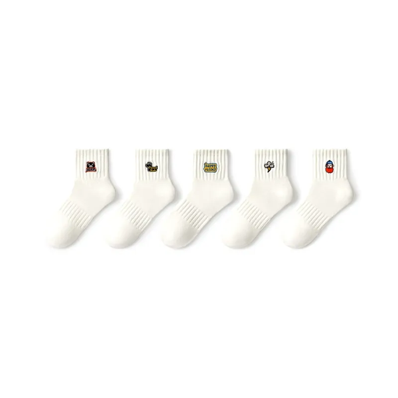 Primeet Mid Calf Socks Men's 5 Pack Happy Valley-0