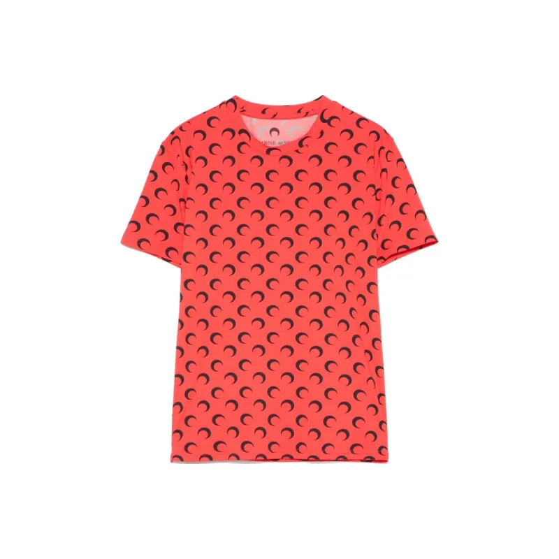 Marine Serre Moon Jersey T shirt-0