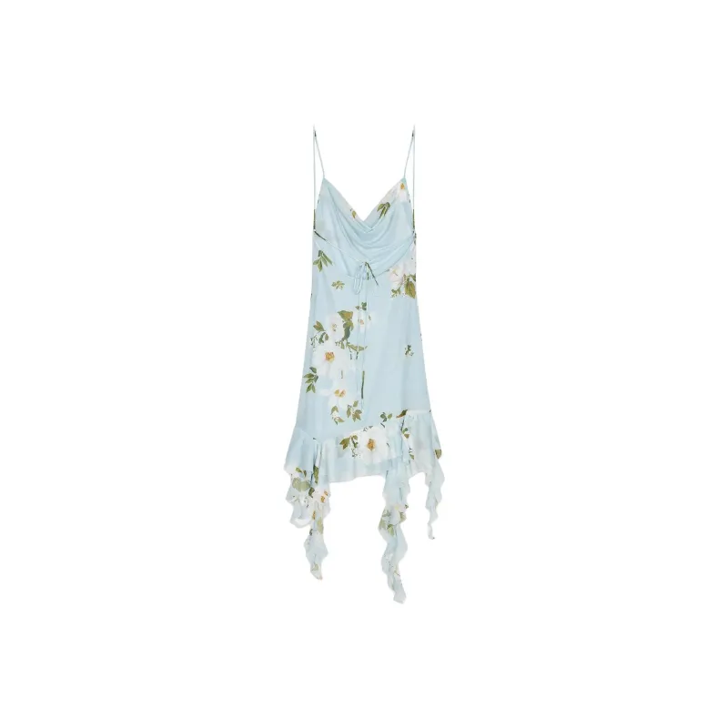 ZARA Slip Dresses Women's Blue-1