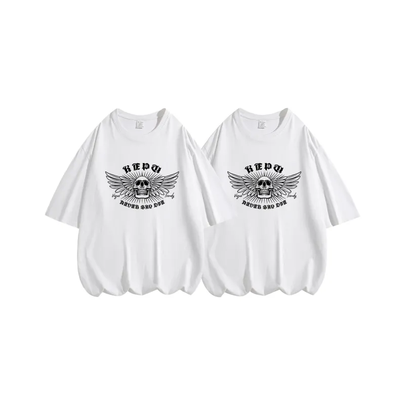 Kepu T Shirt Unisex 2 Pack 2 Pack White+White-0